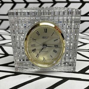 Mikasa crystal desk clock